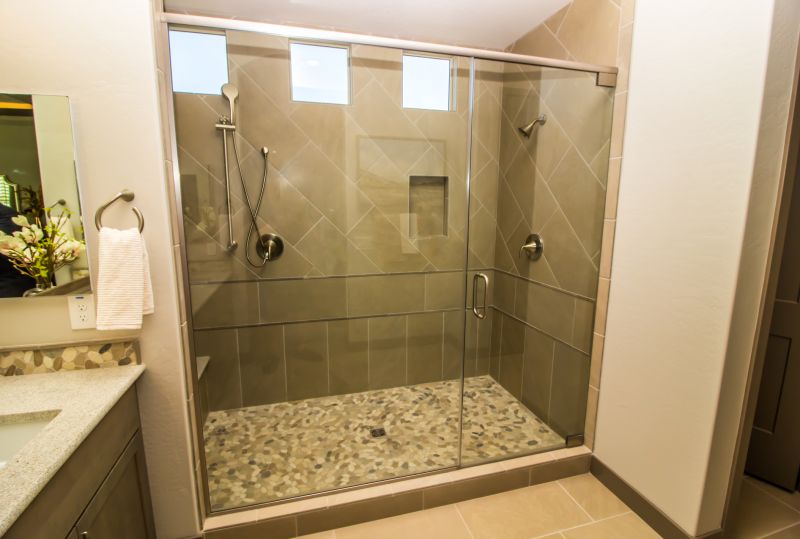 Modern Shower Area with Frameless Glass
